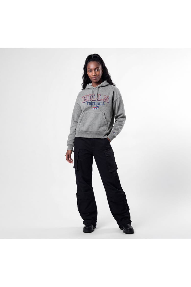 Women's Champion Gray Buffalo Bills Triumph Tri-Blend Hoodie, Alternate, color, Gray