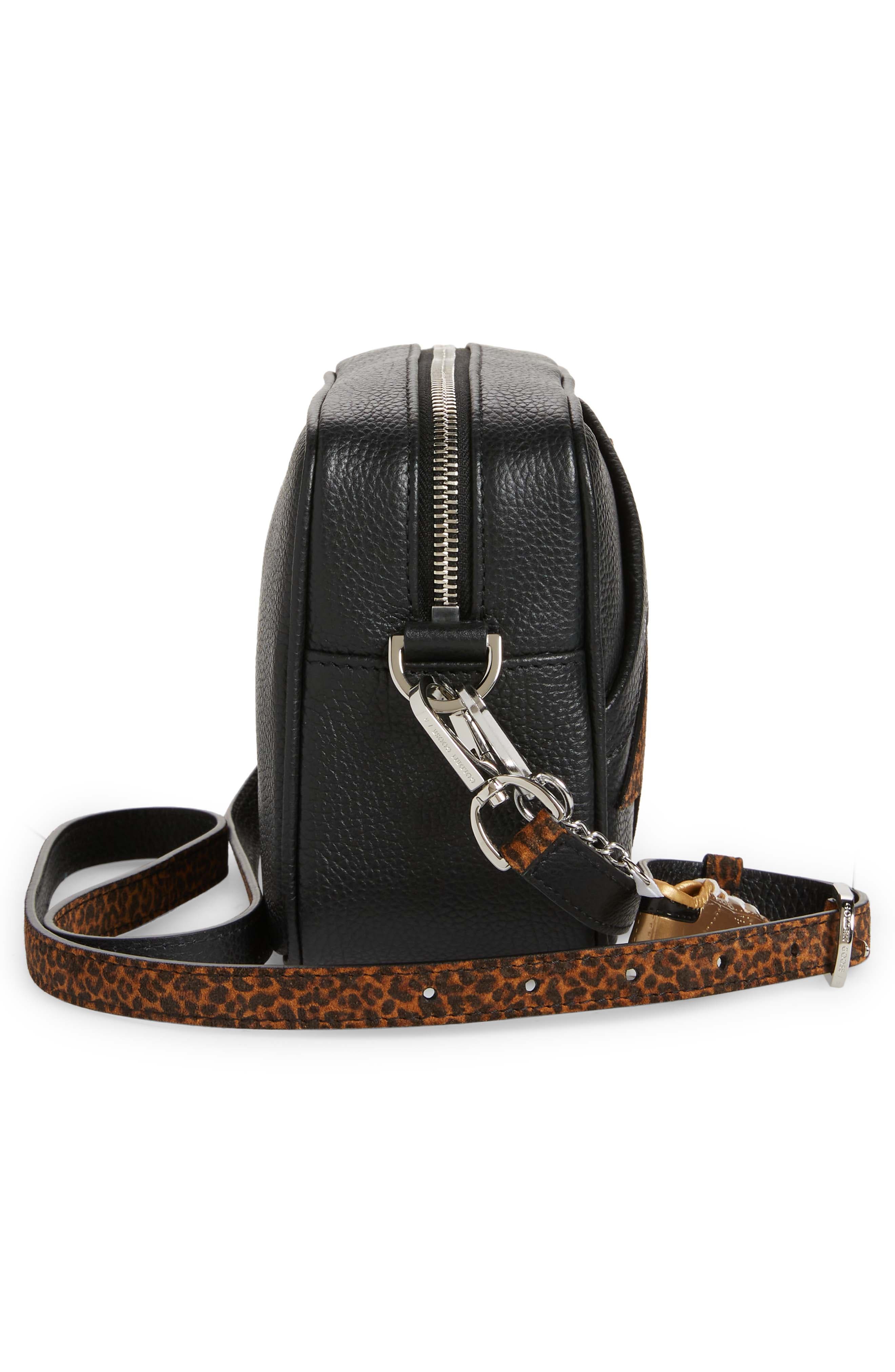 Golden Goose Star Leather Crossbody Camera Bag, Alternate, color, 