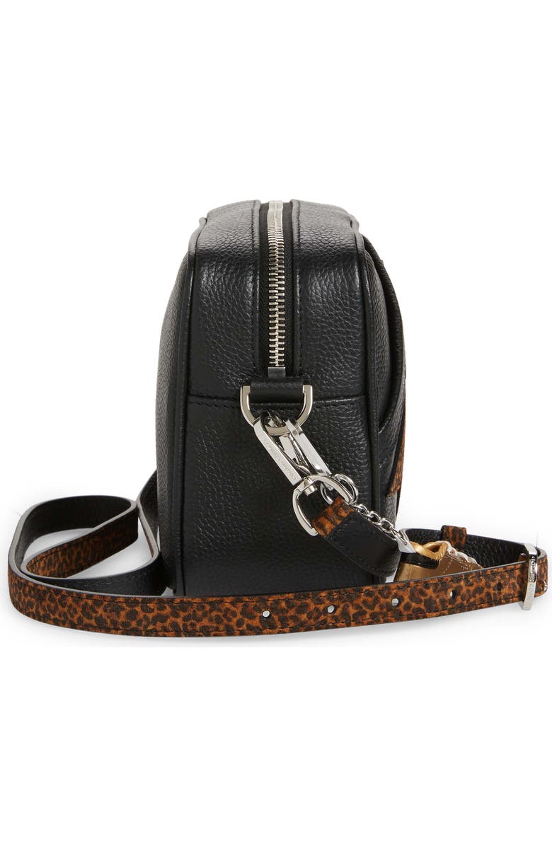 Golden Goose Star Leather Crossbody Camera Bag, Alternate, color,