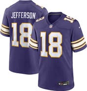 Nike Men's Nike Justin Jefferson Purple Minnesota Vikings Classic Player Game Jersey