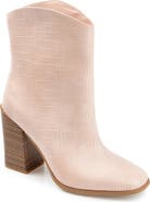 Journee Collection Brekkin Croc Embossed Western Bootie