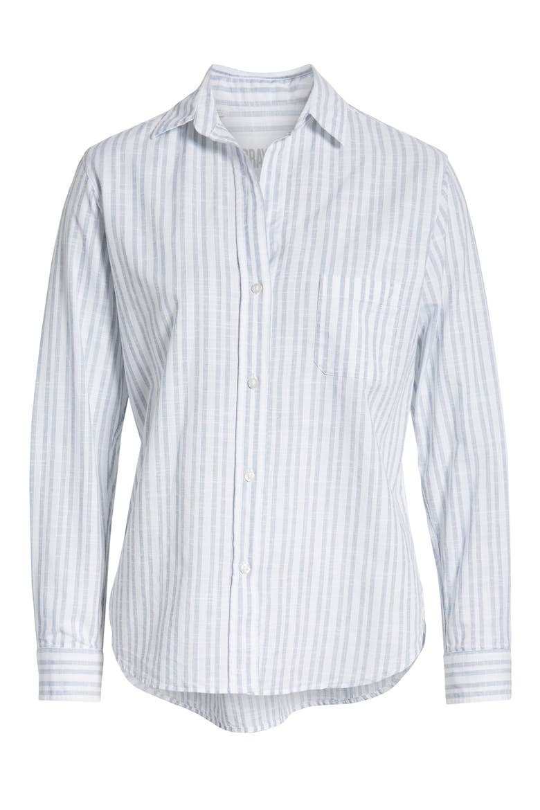 The Hero Stripe Washed Cotton Shirt, Alternate, color, CLARA NAVY STRIPE