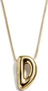 BaubleBar Bubble Initial Pendant Necklace