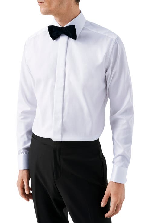Contemporary Fit Cotton Tuxedo Shirt (Regular & Big)