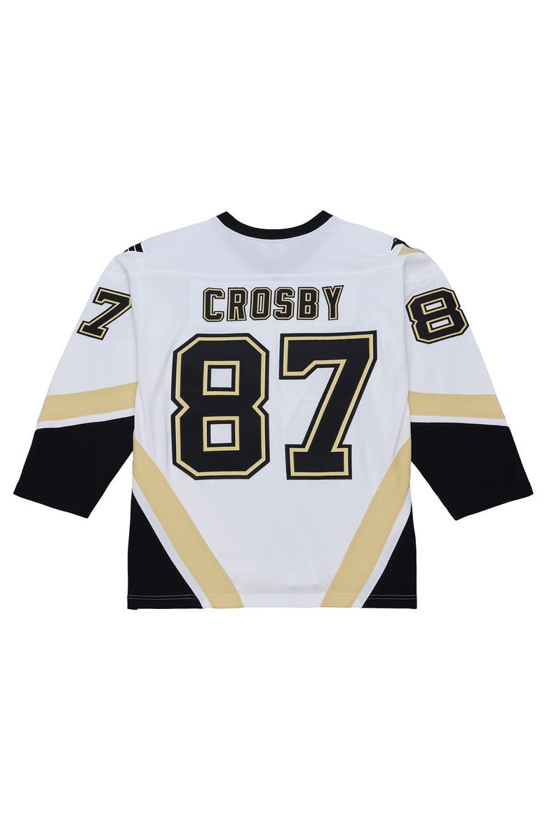 Men's Mitchell & Ness Sidney Crosby White Pittsburgh Penguins 2005 Power Play Jersey, Alternate, color, White