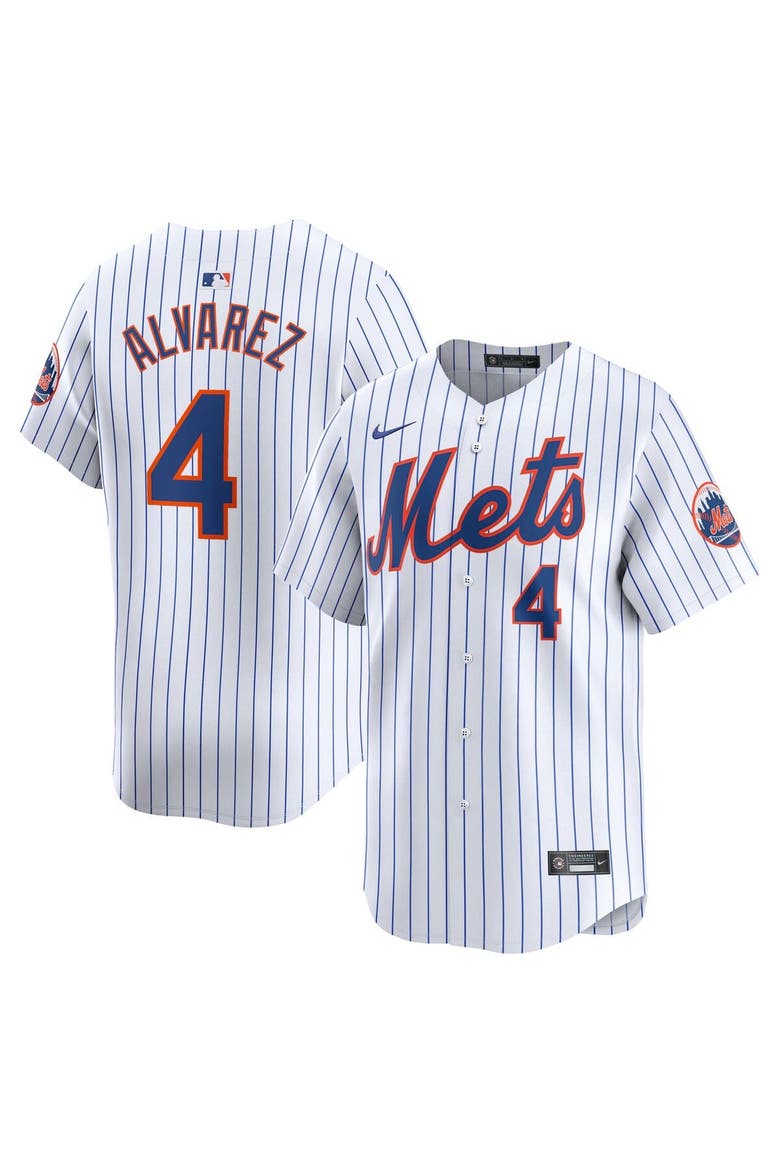 Youth Nike Francisco Alvarez White New York Mets Home Limited Player Jersey, Main, color, White
