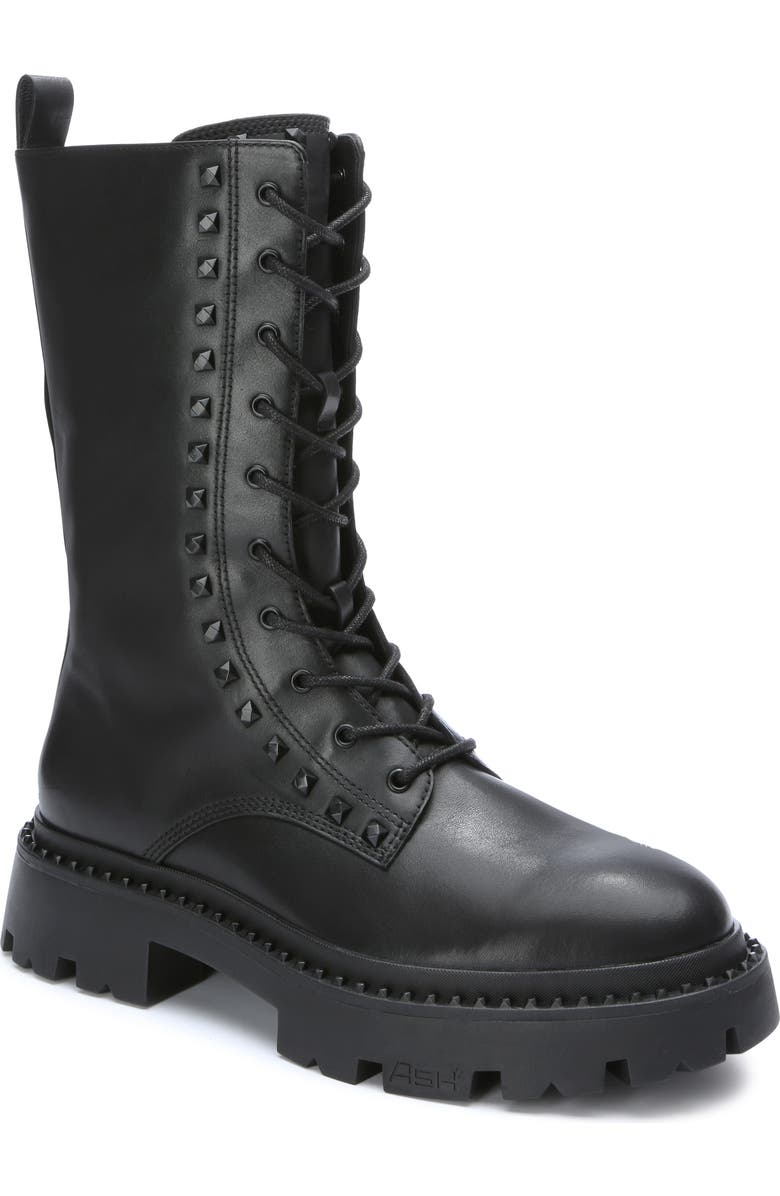 Ash Gaga Platform Combat Boot, Main, color, Black