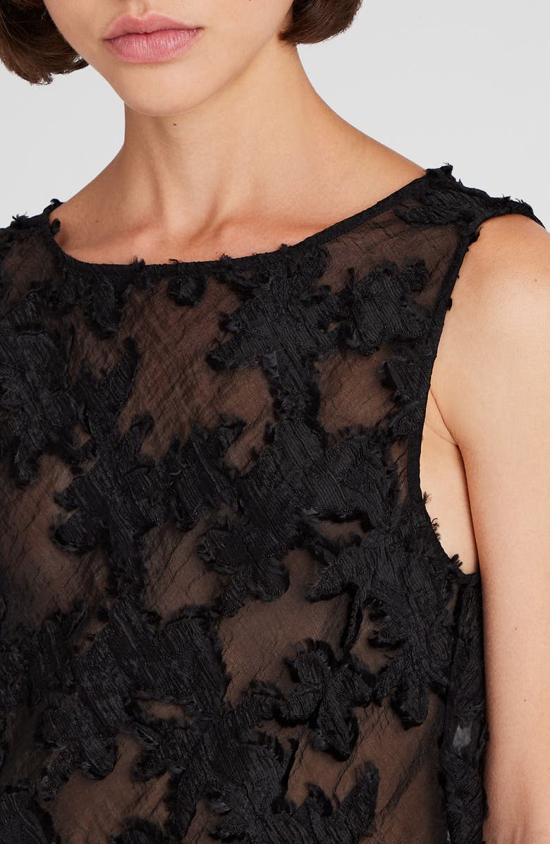 Club Monaco Sheer Jacquard Top, Alternate, color, 