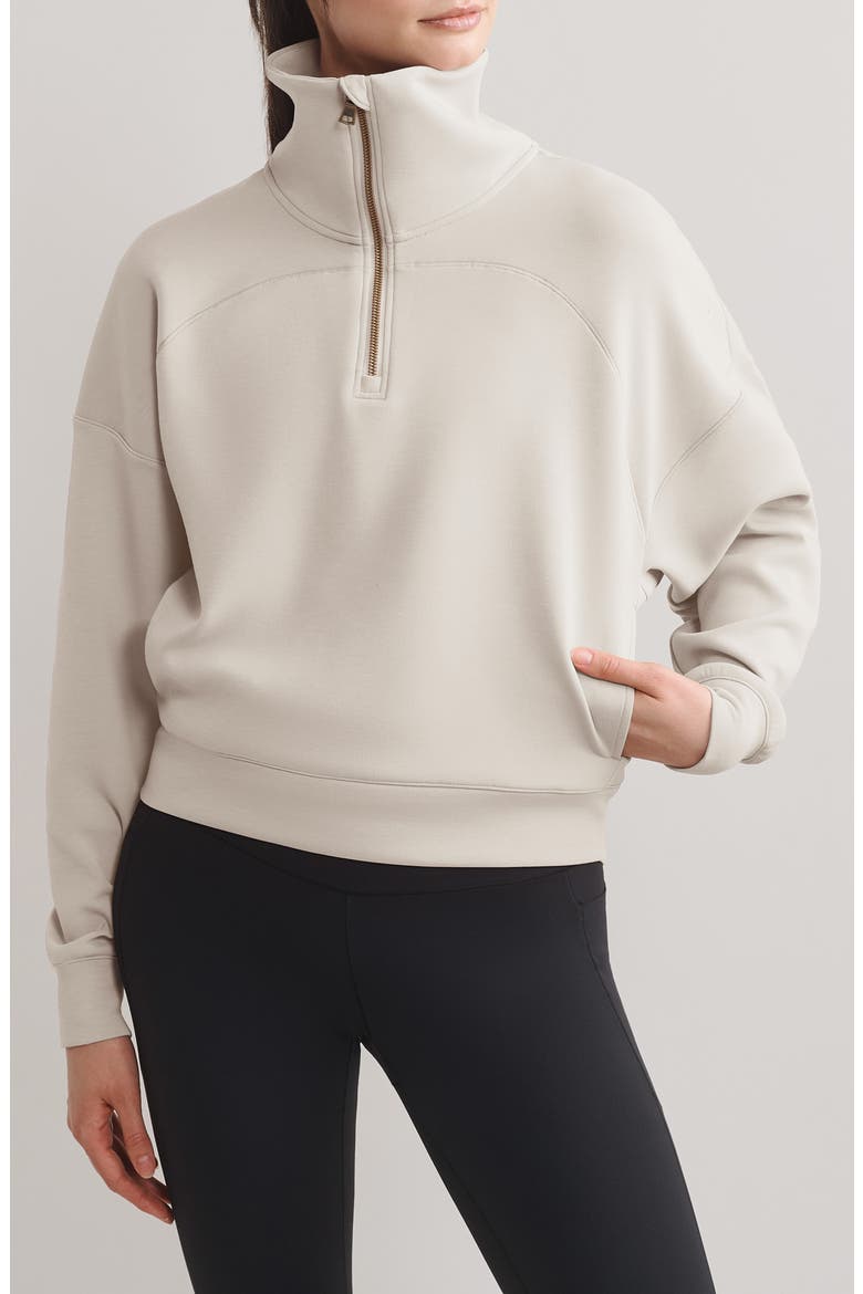 DreamGlow Half Zip, Main, color, SAND