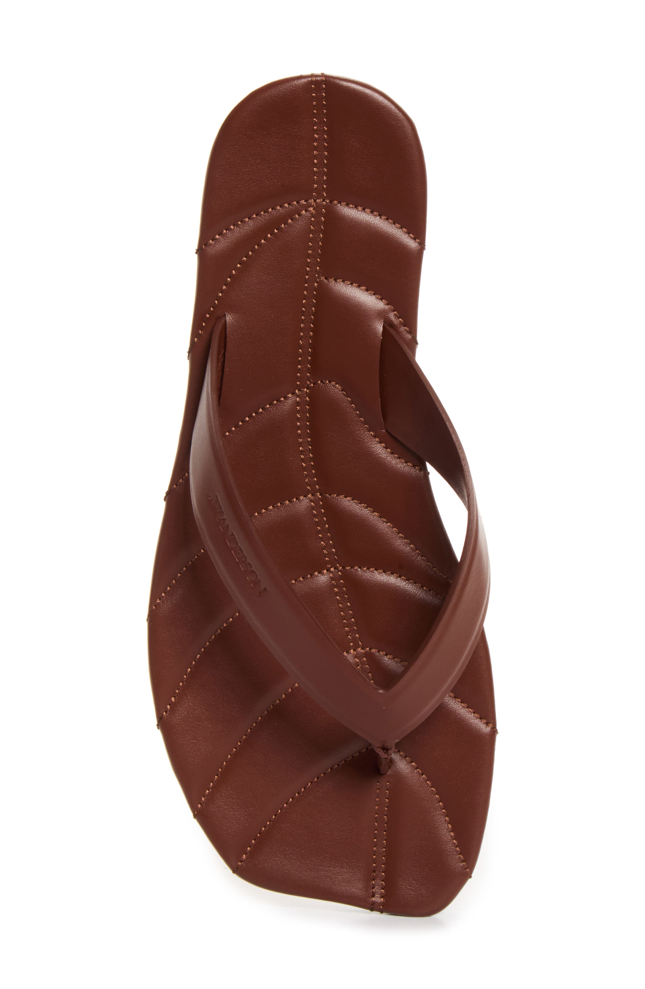 Leaf Flip Flop Sandal, Alternate, color, BROWN