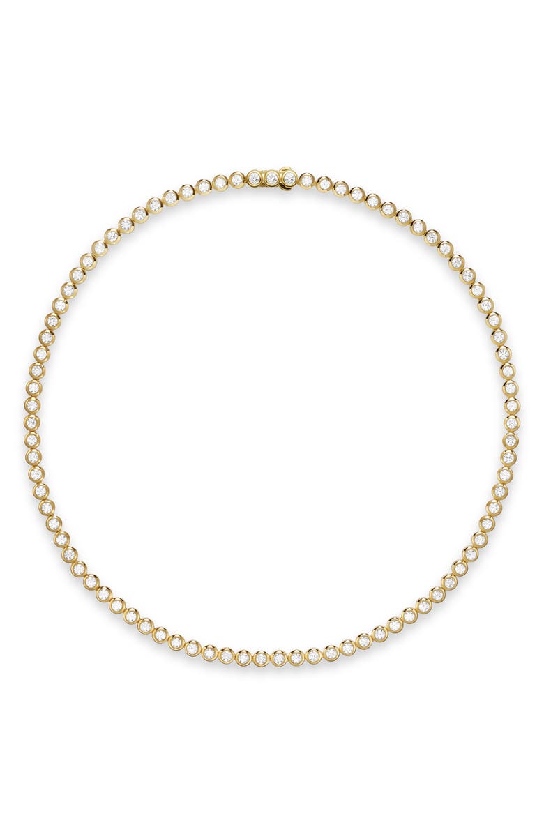 David Yurman Bezel Set Diamond Tennis Necklace, 4.7mm, Alternate, color, 