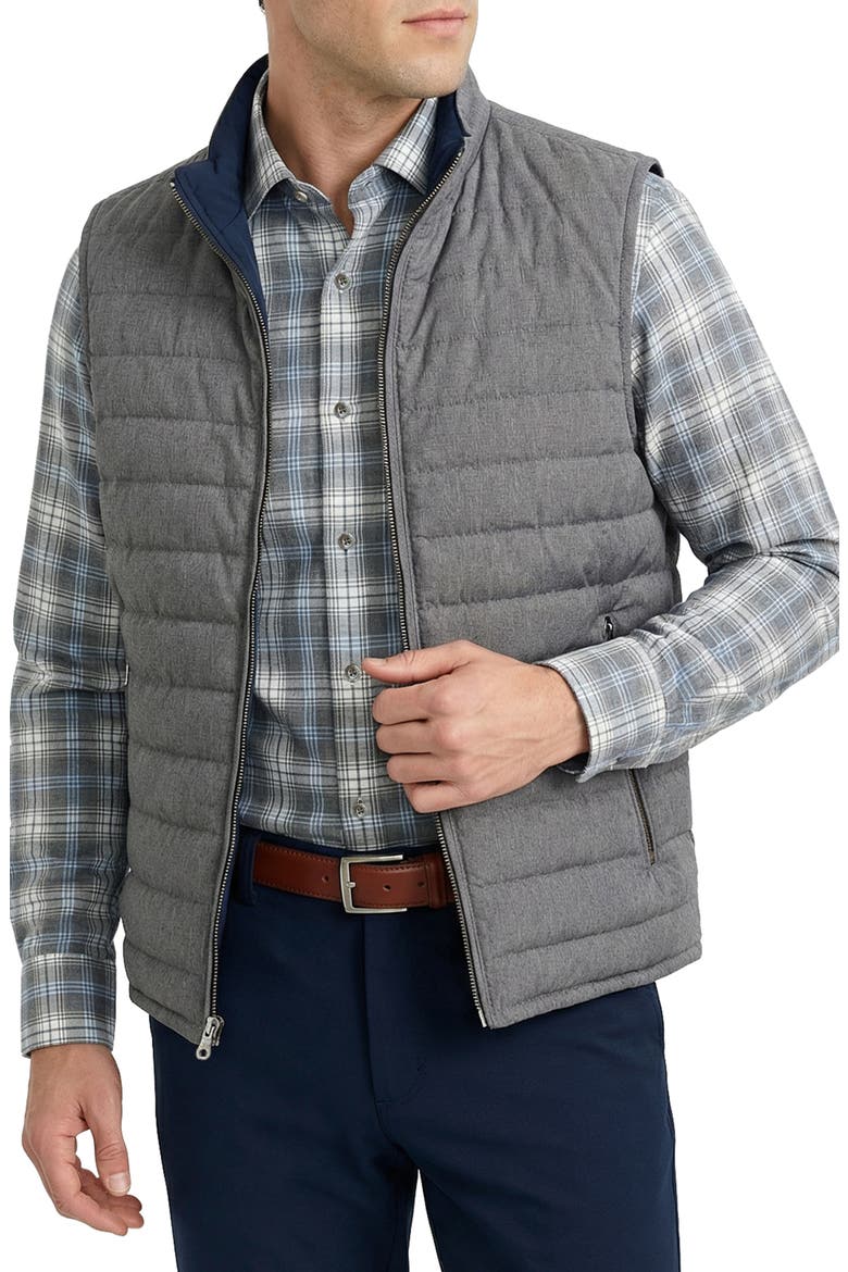 Reversible Puffer Vest, Main, color, GREY