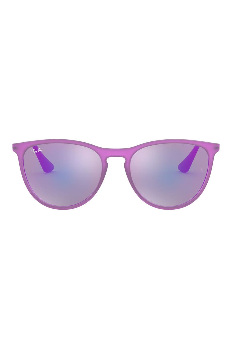 Ray-Bay Junior Izzy 50mm Mirrored Sunglasses, Main, color, ULTRA VIOLET/ VIOLET MIRROR