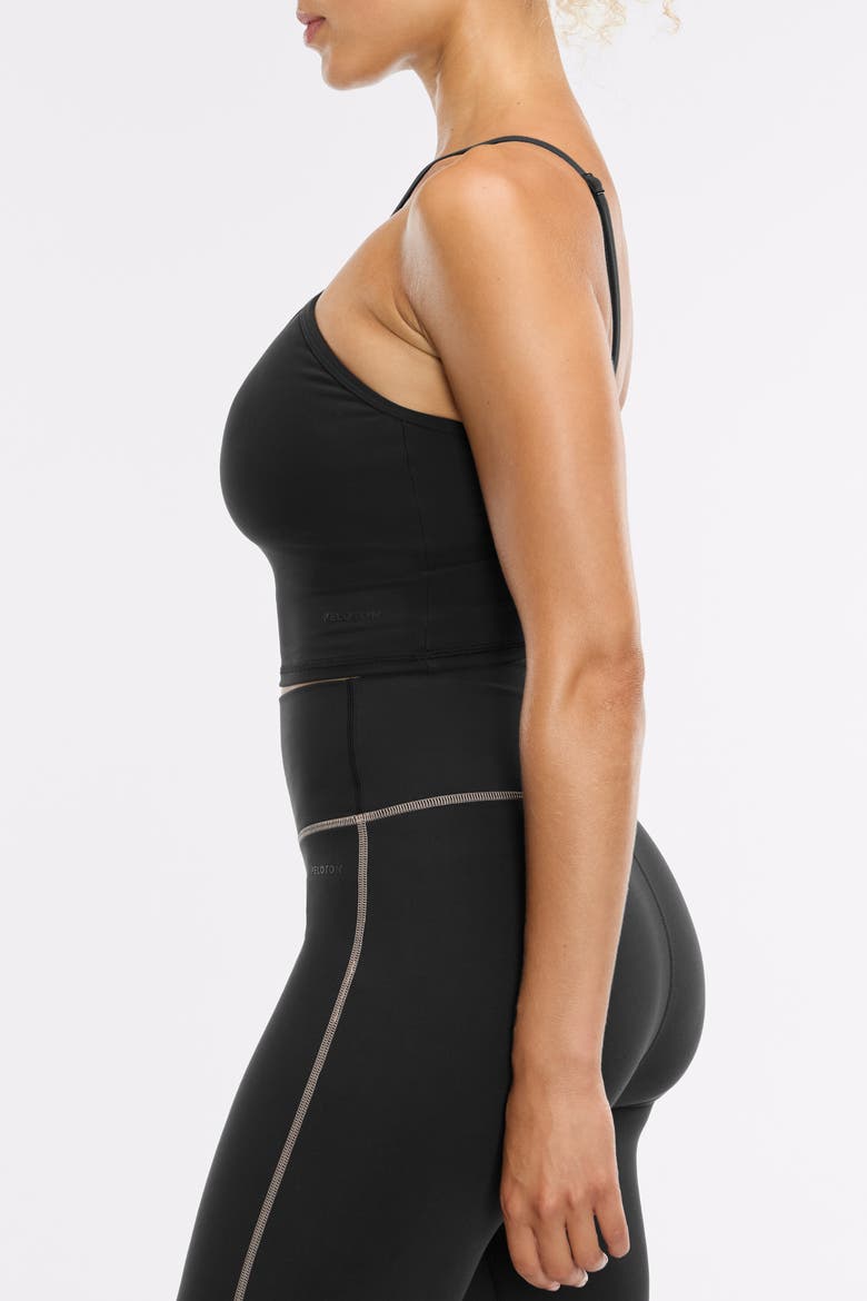 Cadent Halter Longline Bra, Alternate, color, Black
