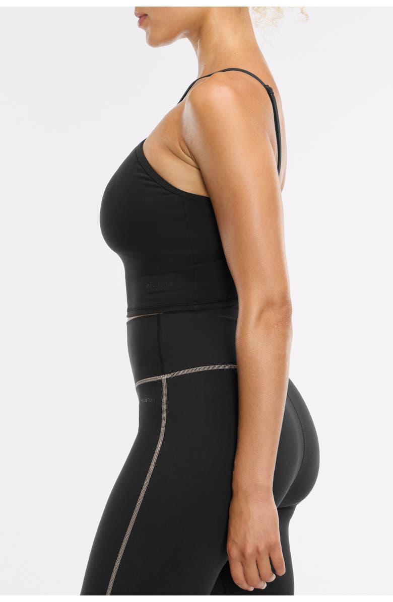 Peloton Cadent Halter Longline Bra, Alternate, color, Black