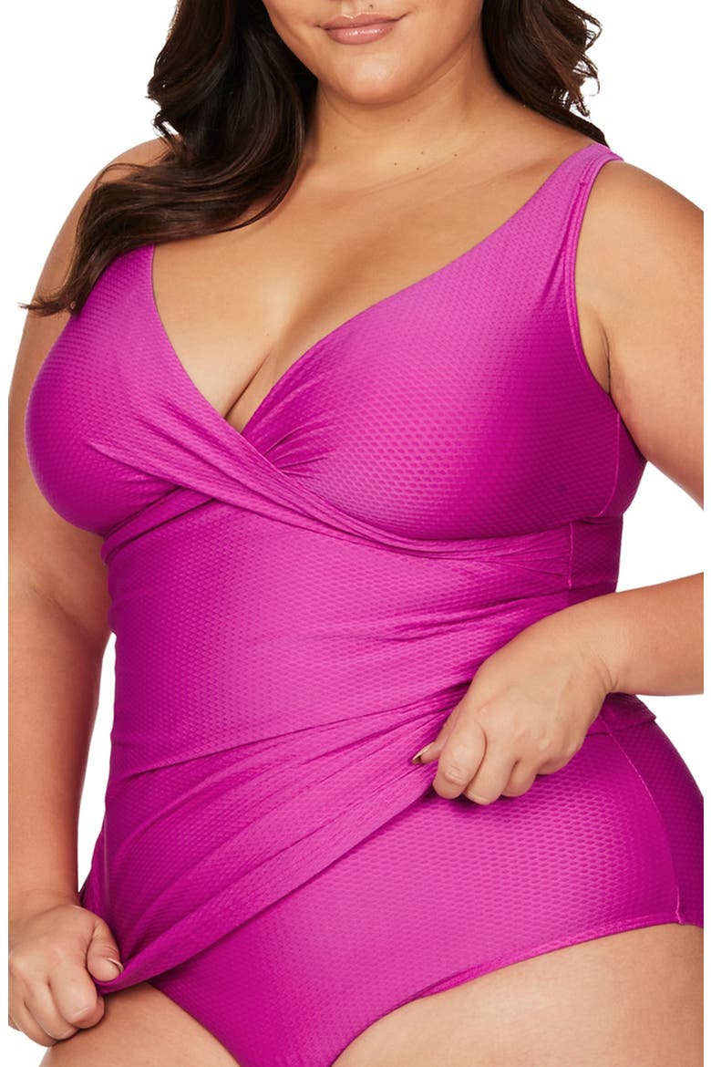 Serenade Delacroix D-Cup & Up Tankini Top, Alternate, color, PINK