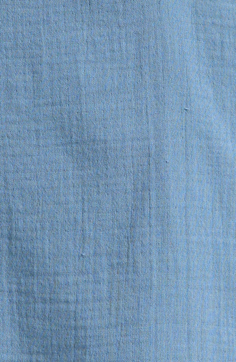 MUMZERS Blue Muslin Cotton Hooded Pullover, Alternate, color, Blue