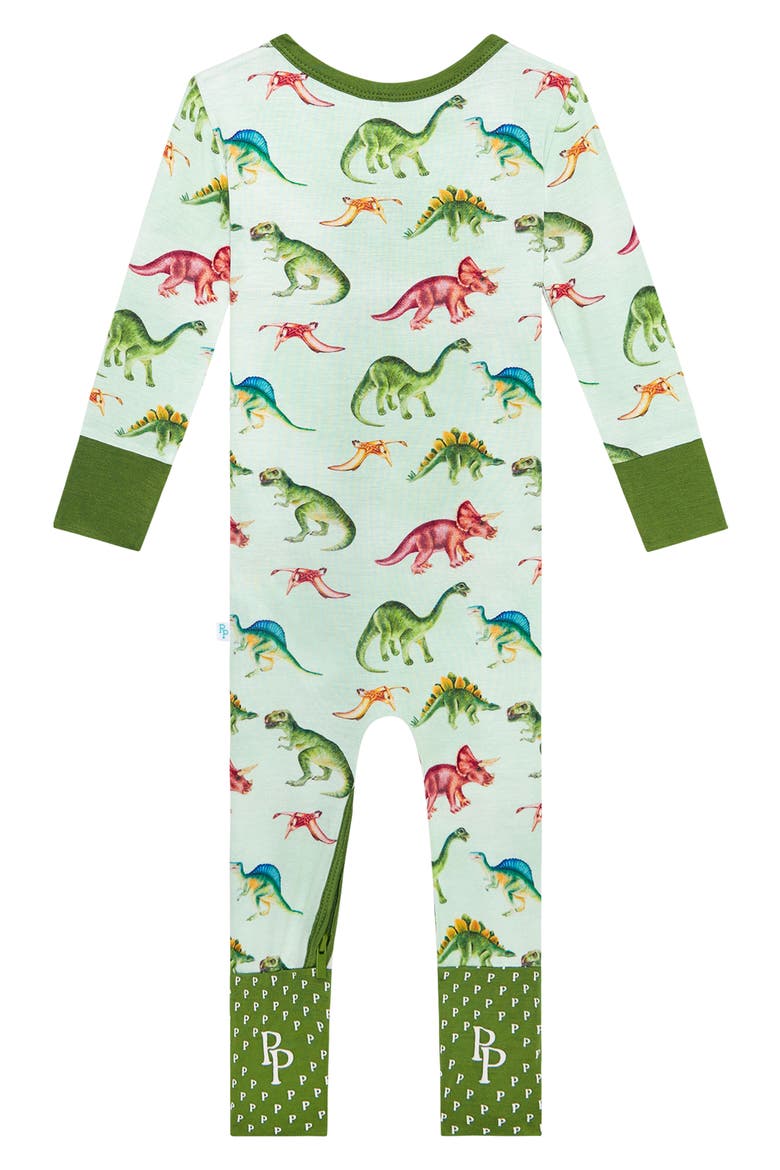Buddy Fitted Convertible Footie Pajamas, Alternate, color, OPEN GREEN