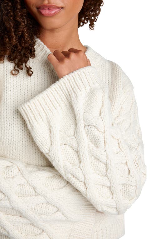 Splendid Ember Crewneck Cashmere Sweater In Pale Oak