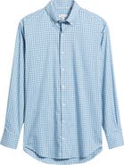 Peter Millar Felix Crown Lite Gingham Check Performance Twill Button-Down Shirt