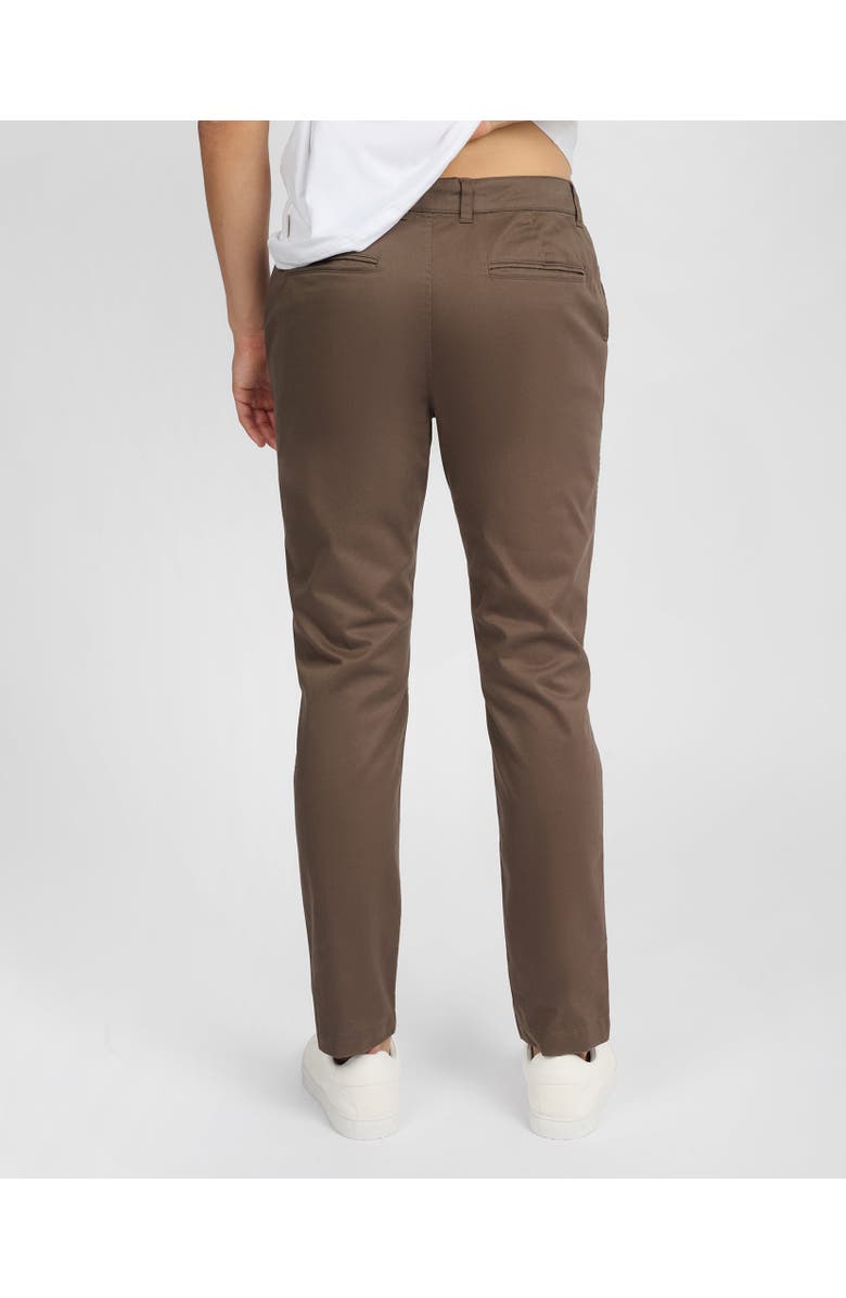 Onia Flat Front Stretch Chino, Alternate, color, Chestnut