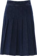 Bayeas Pleated High Waist Denim Skirt