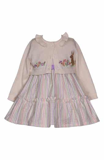 Iris & Ivy Bunny Dress & Cardigan Set
