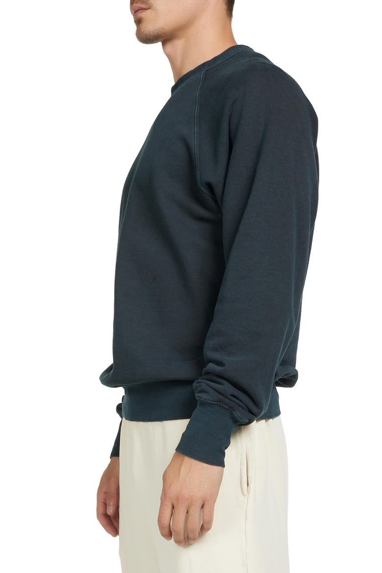 French Terry Binded Neck Raglan, Alternate, color, FADED BLACK