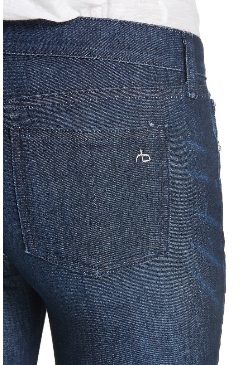 Raw Hem Ankle Skinny Jeans, Alternate, color, TONAL RIVER