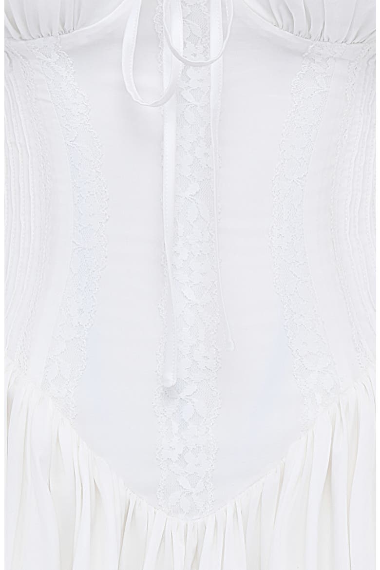 Corset Minidress, Alternate, color, WHITE