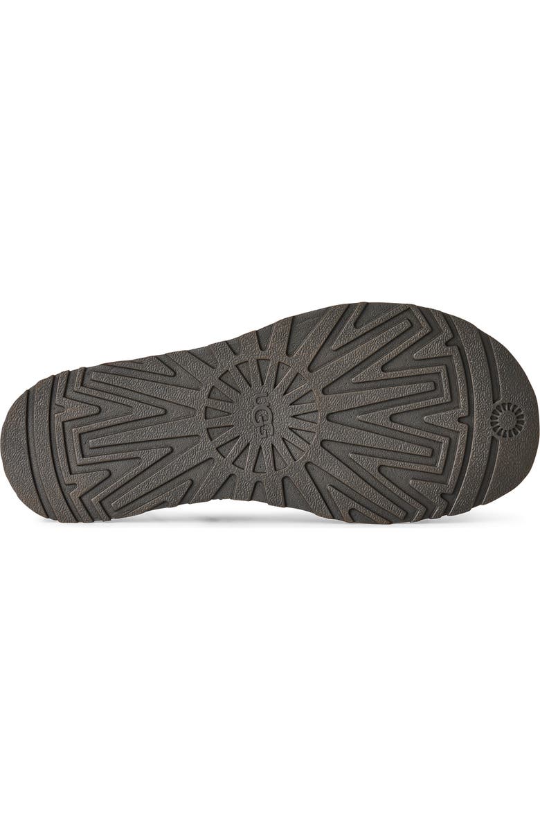 UGG<sup>®</sup> GoldenGaze Embossed Ankle Wrap Sandal, Alternate, color, Dense Smoke