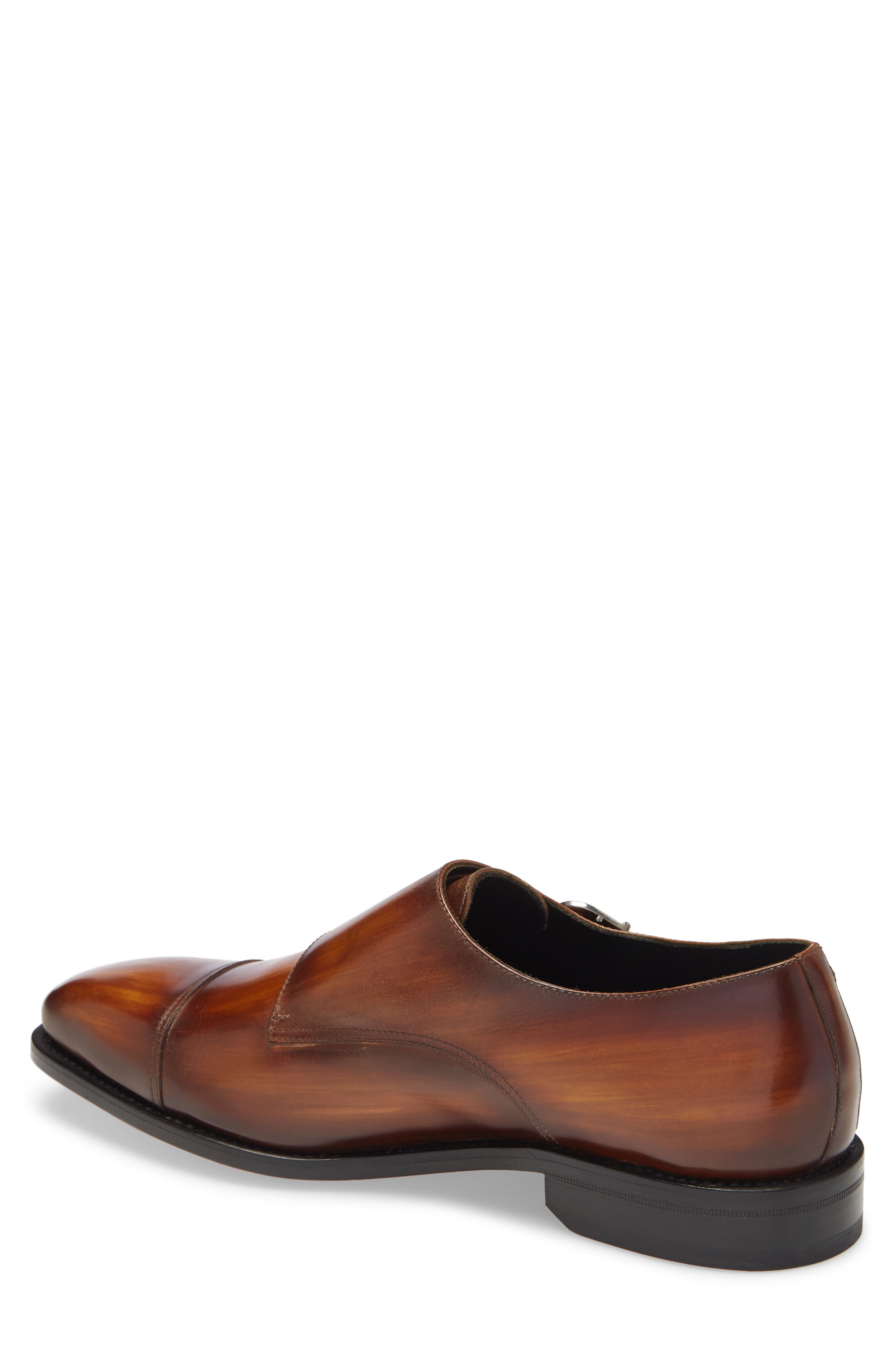 Regal Double Monk Strap Shoe, Alternate, color, BROWN