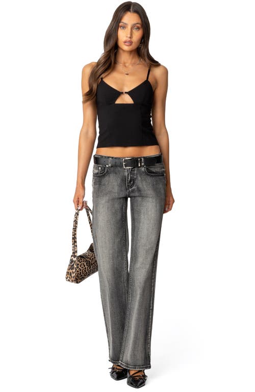 Edikted Liana Cutout Camisole In Black