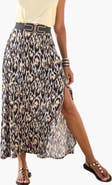 LASCANA Women's Side Slit Midi Skirt