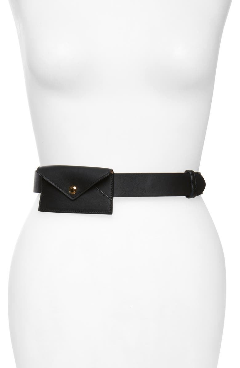 Burberry Leather Belt Bag, Main, color,