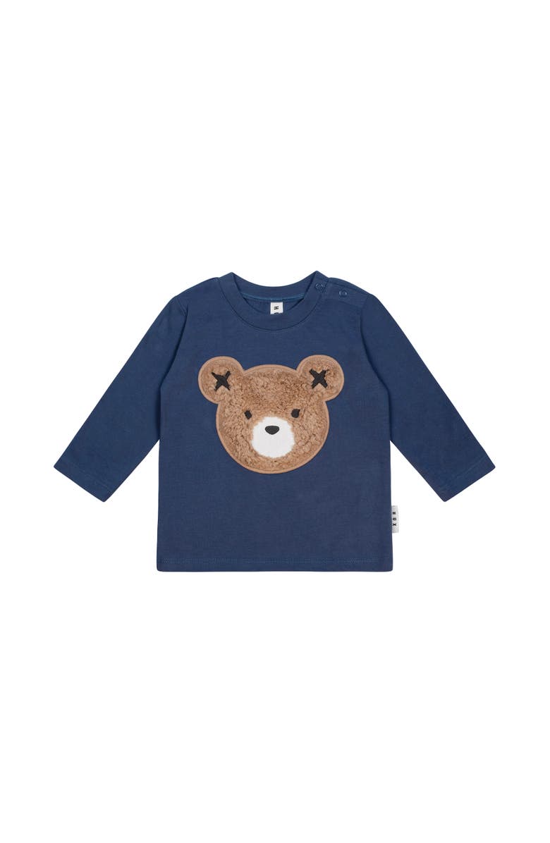 Huxbaby Furry Huxbear Longsleeve Top, Main, color, French Navy