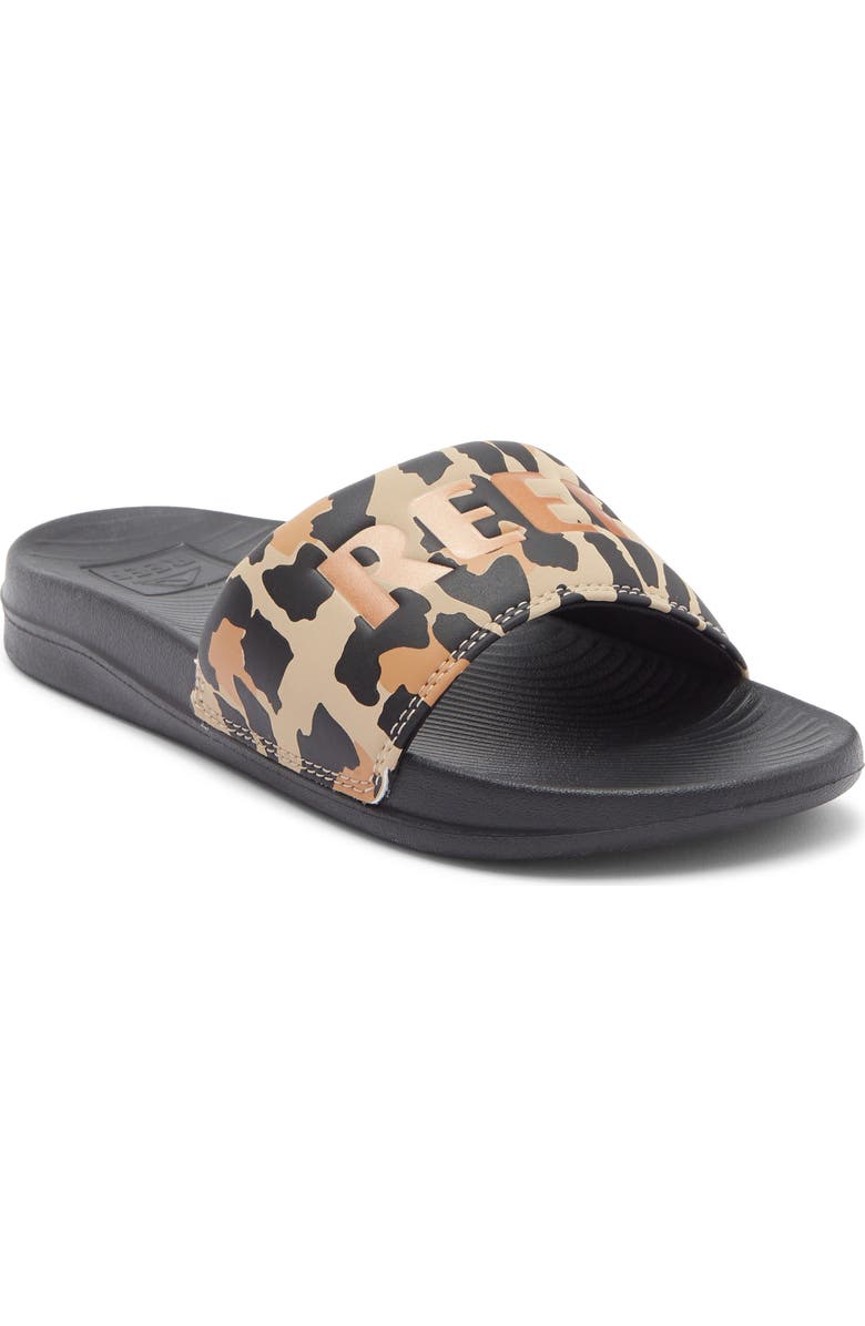 Reef Lana Slide Sandal, Main, color, Classic Leopard