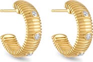 Pamela Zamore Clio Diamond Small Hoop Earrings