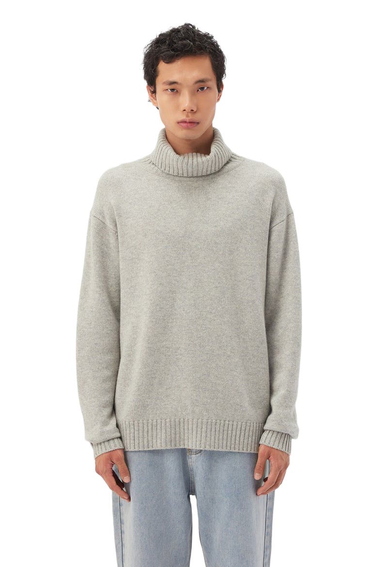 Men's Cashmere Turtleneck, Alternate, color, dawn blue