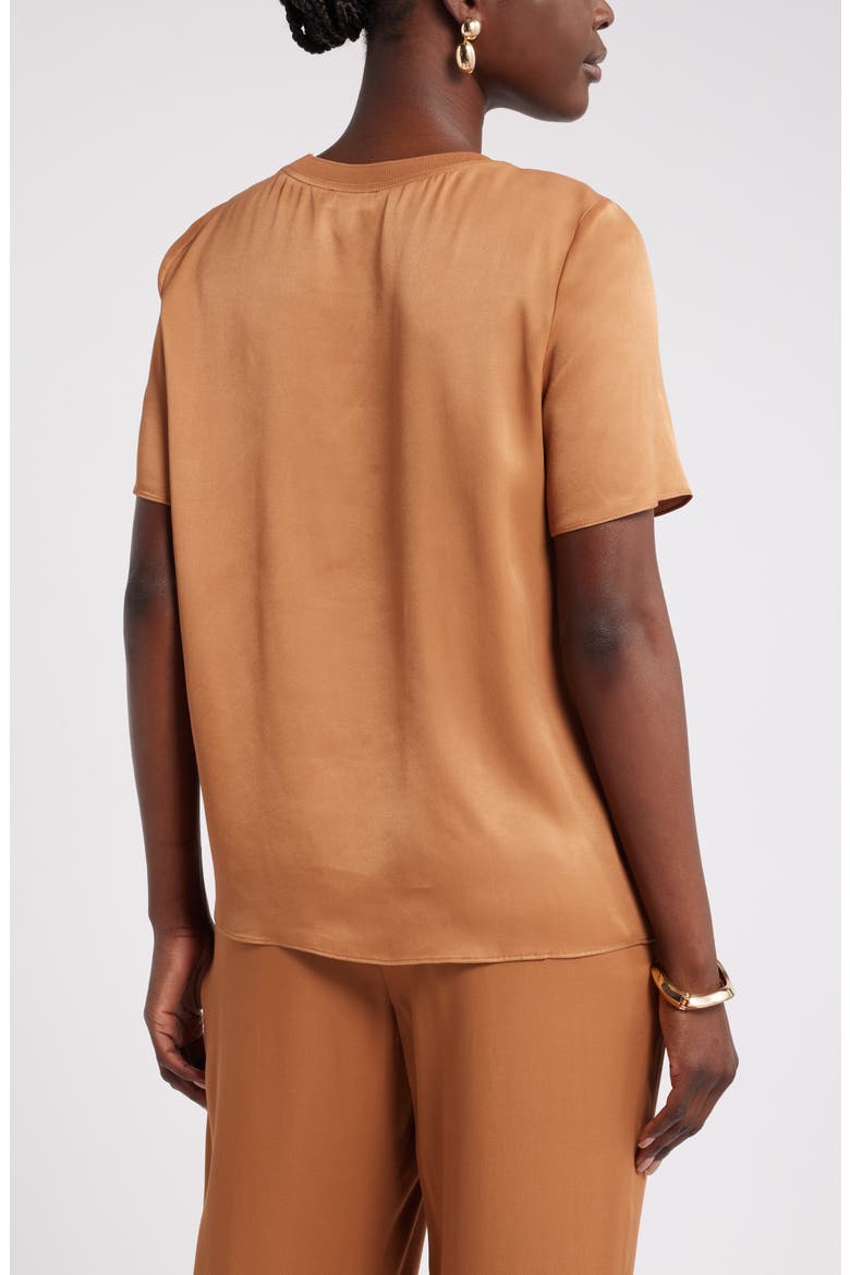 Woven Pocket T-Shirt, Alternate, color, TAN THRUSH