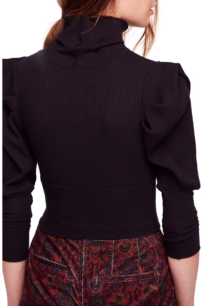 Lala Mock Neck Top, Alternate, color, BLACK