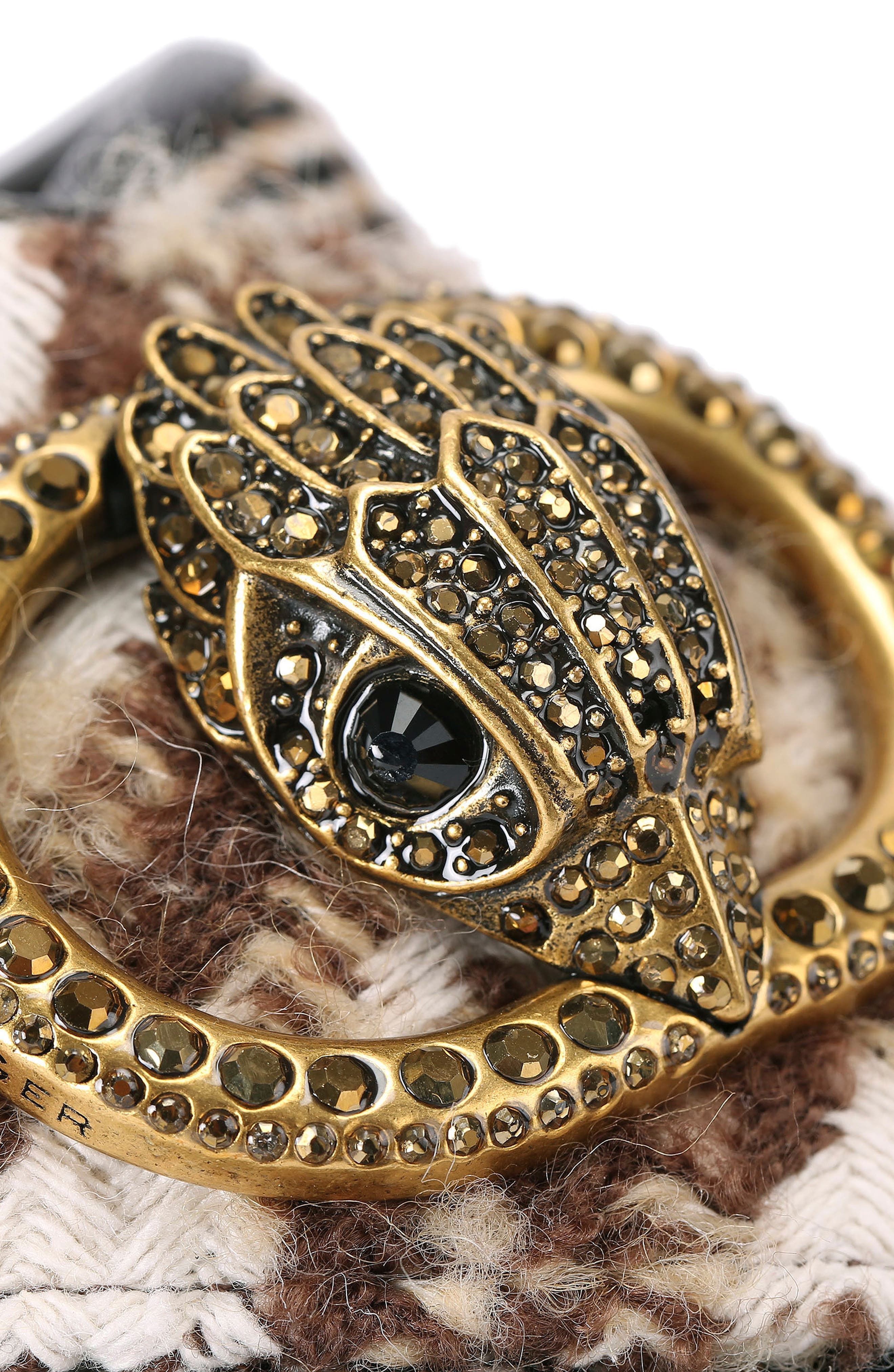 Kurt Geiger London Chelsea Mixed Weave Crisscross Platform Slide Sandal, Alternate, color, 