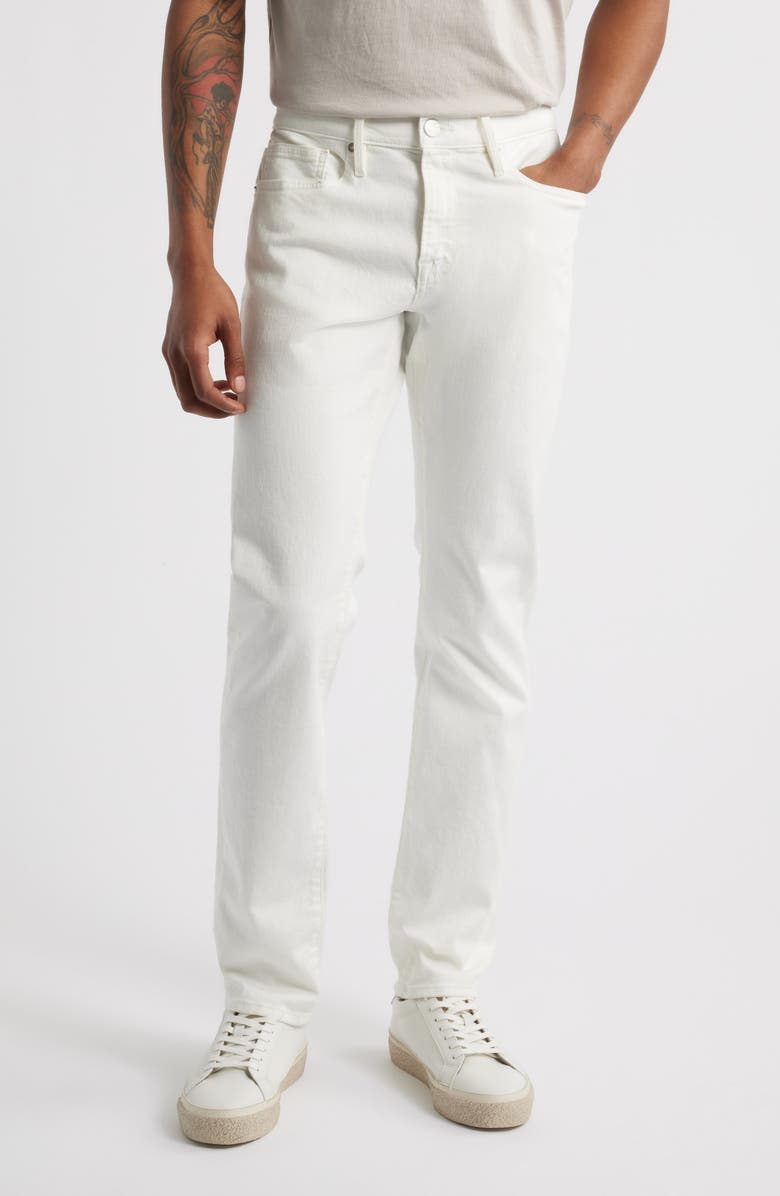 FRAME L'Homme Slim Fit Jeans, Main, color, Whisper White