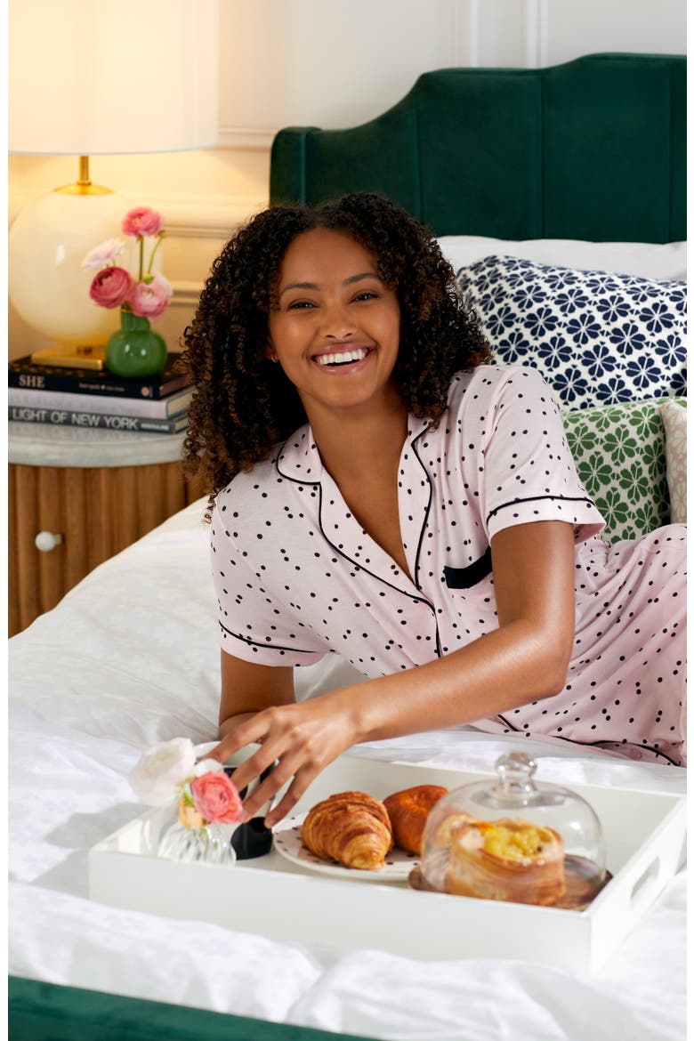 short pajamas, Alternate, color, SCATTERED DOT PINK