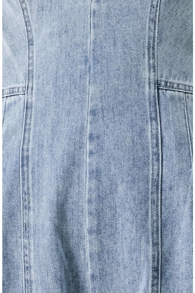 Denim Romper, Alternate, color, LIGHT DENIM