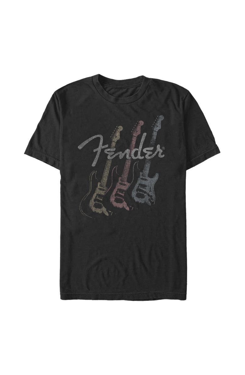 FENDER Men's Fender Triple Fret Logo Graphic T-Shirt, Main, color, Black