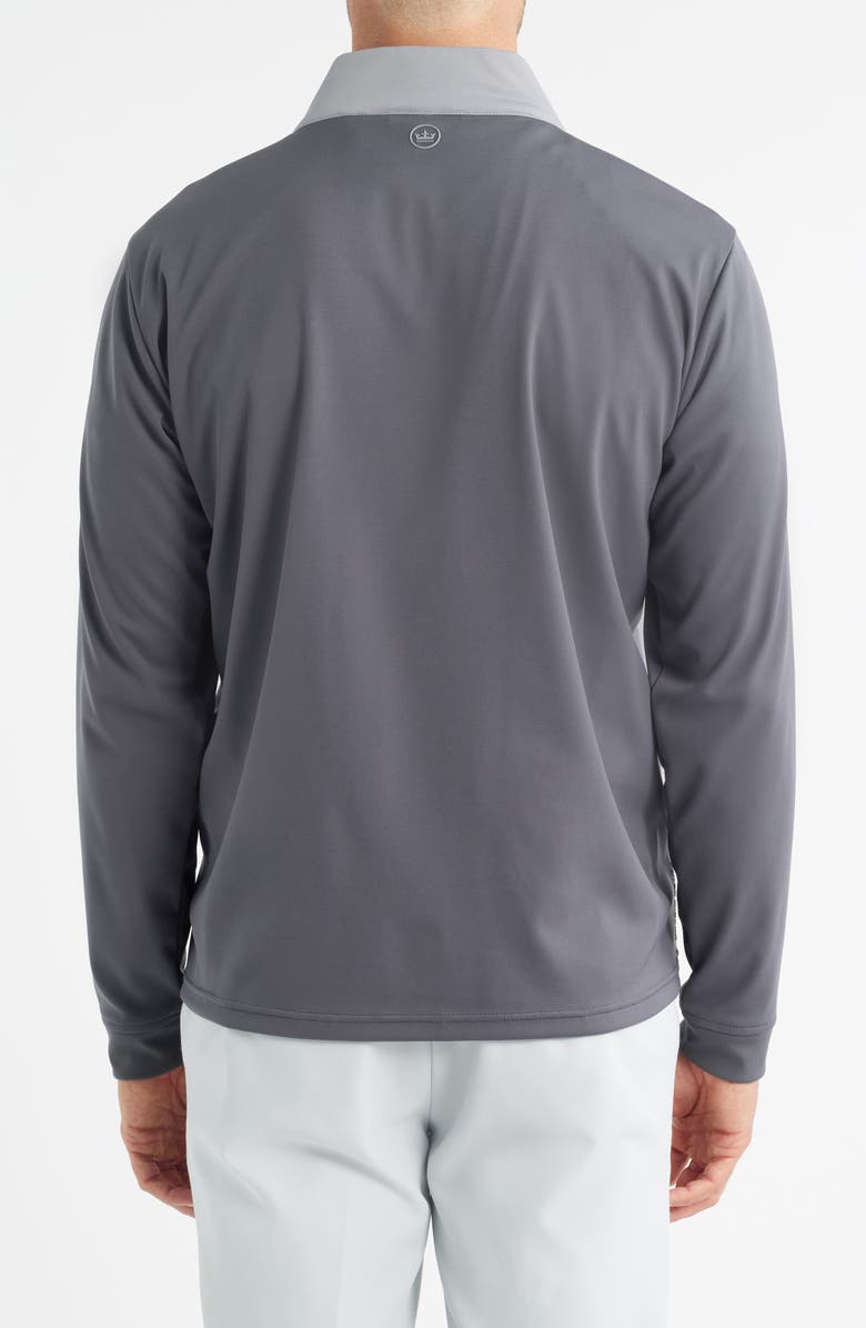 Peter Millar Weld Hybrid Half Zip Pullover, Alternate, color, Iridium / Oslo Grey