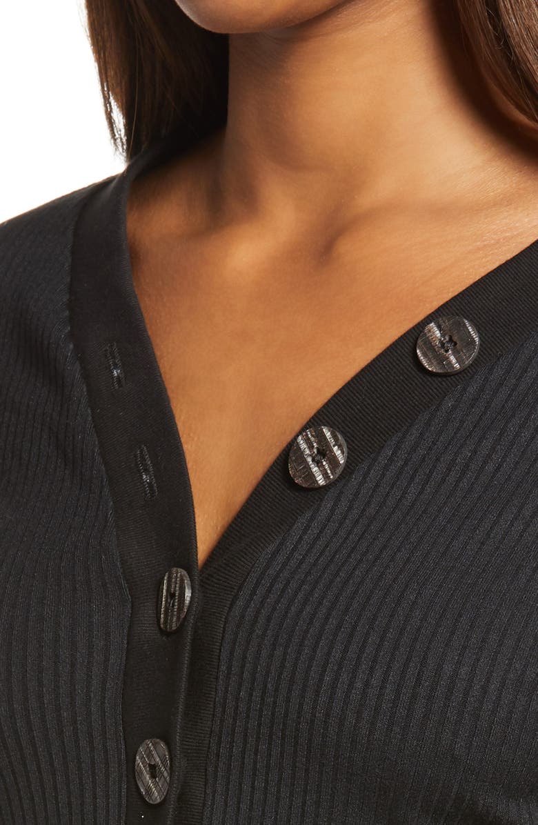 ASKK NY Ribbed Henley Top, Alternate, color, 