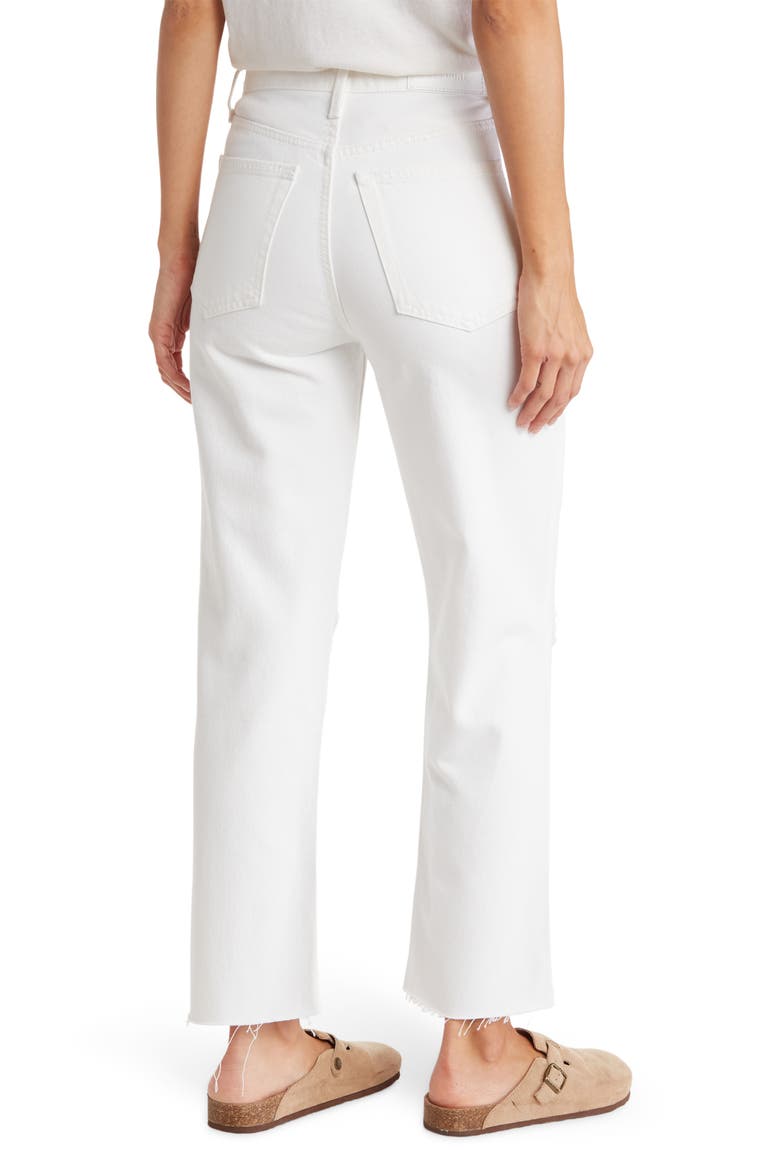 Originals High Waist Stove Pipe Jeans, Alternate, color, WHITE DESTROY
