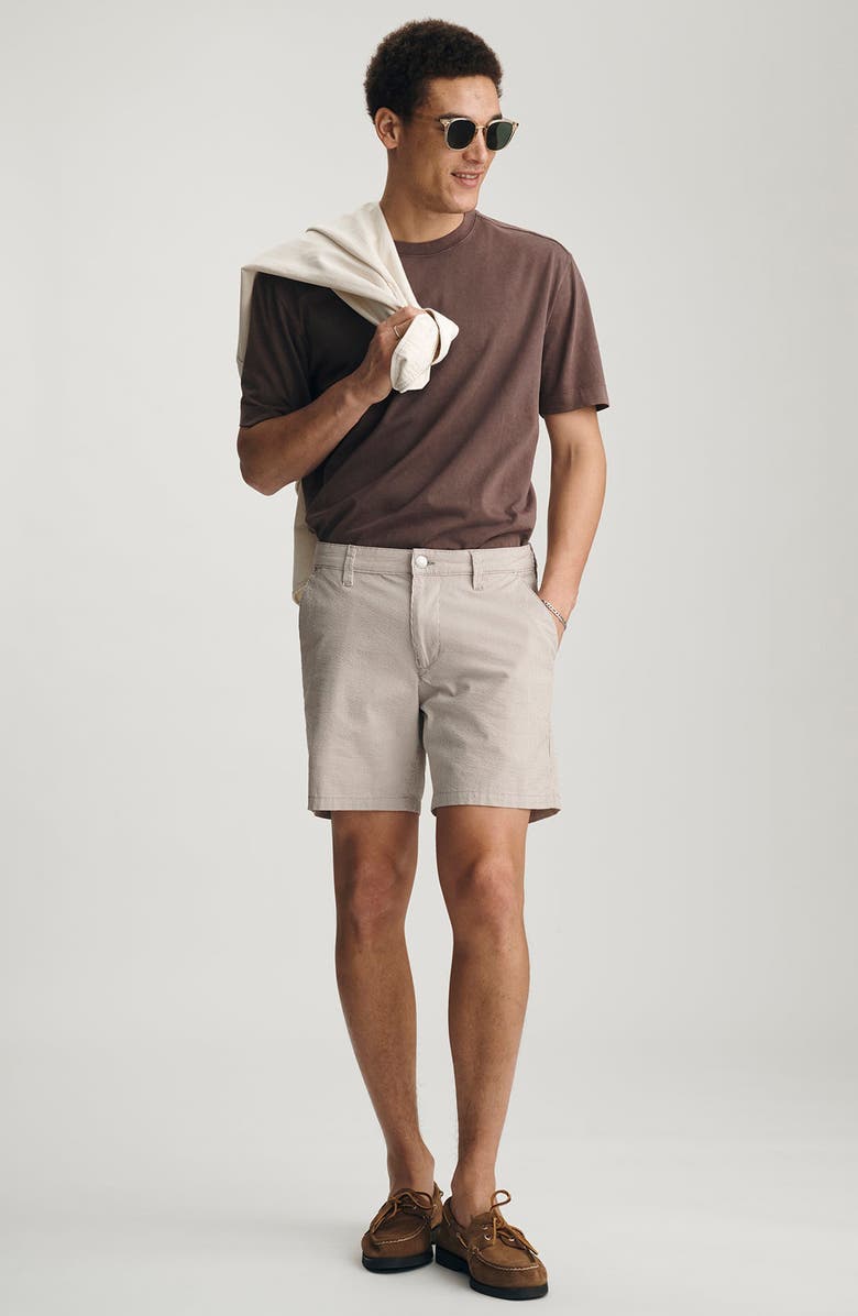 Mavi Jeans Nate Flat Front Seersucker Shorts, Alternate, color, 